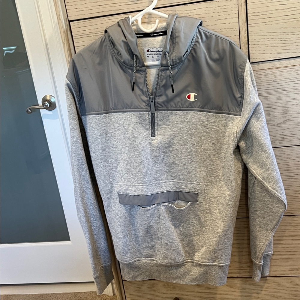 Champion Two-Tone Gray Pullover Hoodie
